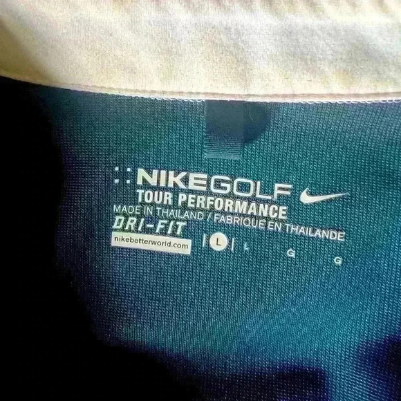 Nike Golf Task Performance Dry Fit shirt. Large. NWOT. Exc cond. vented mens - Picture 6 of 8